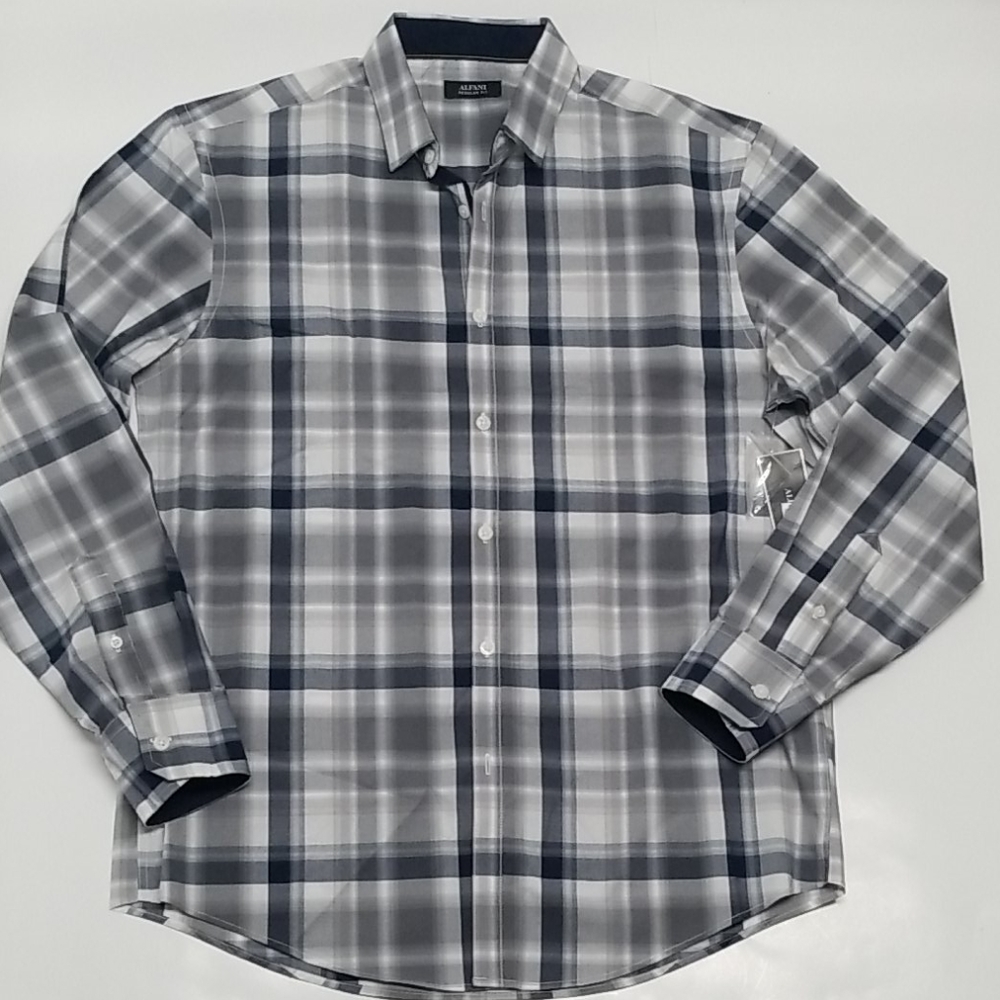 New Men's ALFANI bottom down shirt M